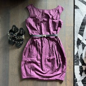 Lafayette 148 New York Burgundy Dress